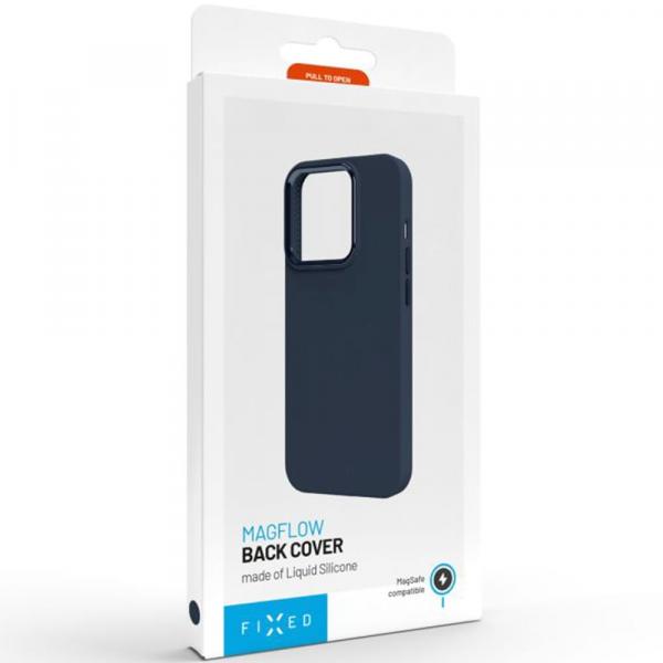 OUTLET: Etui FIXED MagFlow z MagSafe do iPhone 15 Pro Max, niebieskie