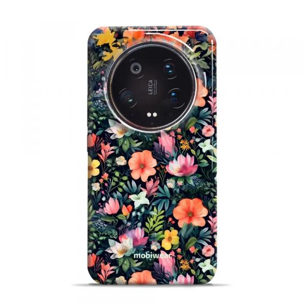 Etui ochronne do Xiaomi 14 Ultra, Mobiwear Elite Pro, kolorowo-kwieciste