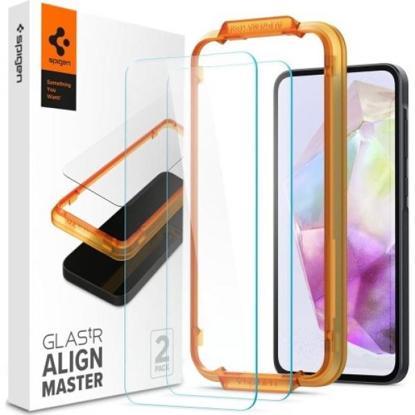 Szkło do etui Spigen Glas.tR AM 2-Pack do Galaxy A35 5G