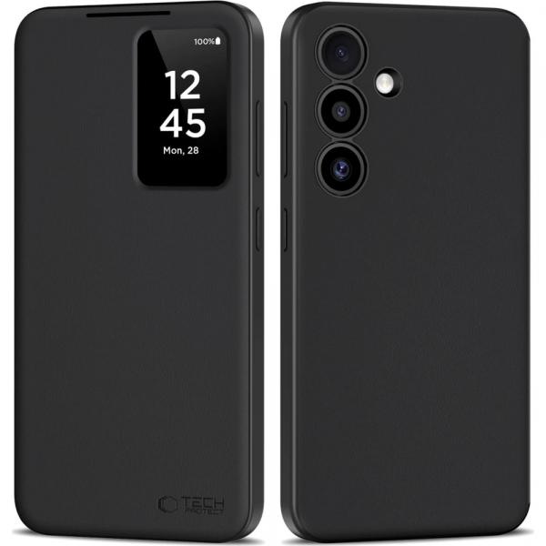 Etui z klapką Tech-Protect Smart Wallet do Galaxy S25 Plus, czarne