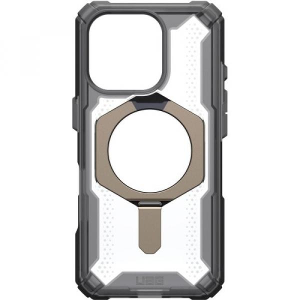Etui pancerne Urban Armor Gear Plasma XTE Mag do MagSafe do iPhone 16 Pro, półprzezroczysto-tytanowe