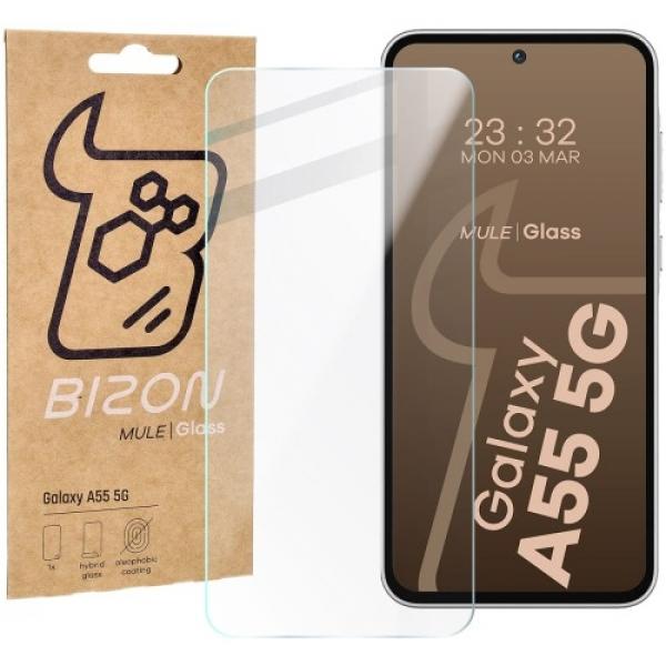 Elastyczne szkło hybrydowe Bizon Glass Mule do Galaxy A55 5G