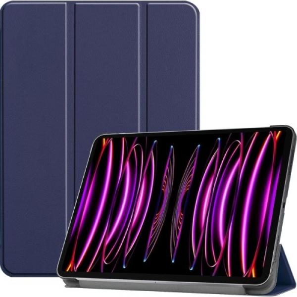 Etui Bizon Case Tab Croc do Apple iPad Pro 12.9 2022/2021/2020/2018, granatowe