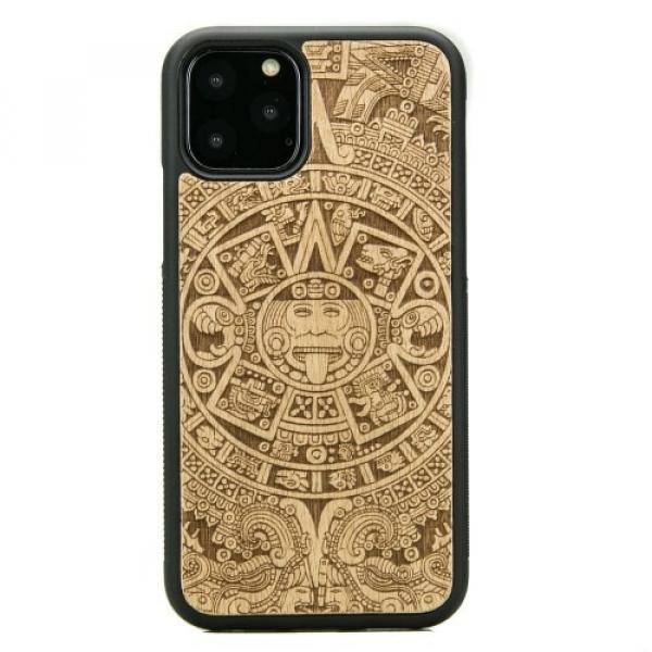 Drewniane etui do iPhone 11 Pro, Bewood Kalendarz Aztecki Aniegre