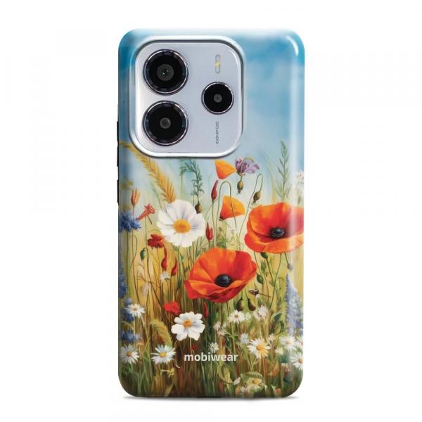 Etui ochronne do Xiaomi Redmi Note 14 5G, Mobiwear Elite Pro, łąkowe kwiaty