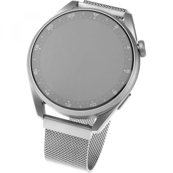 Mediolański pasek Fixed Mesh Strap 20 mm do smartwatcha, srebrny