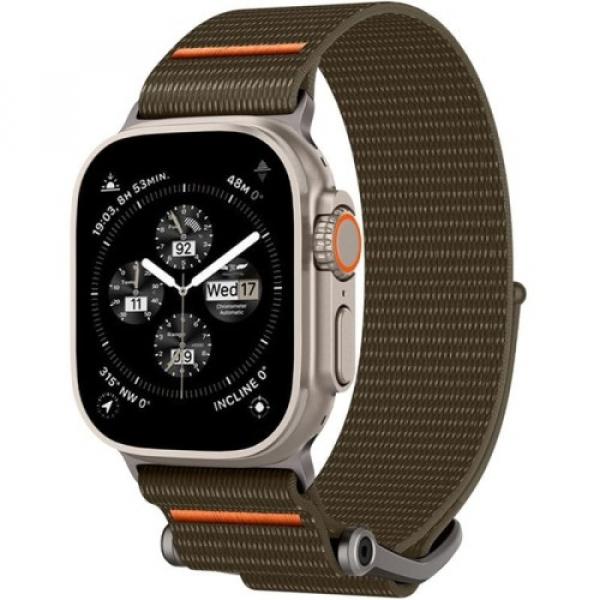 Pasek Spigen DuraPro Flex Ultra Band do Apple Watch 49/46/45/44 mm, oliwkowy