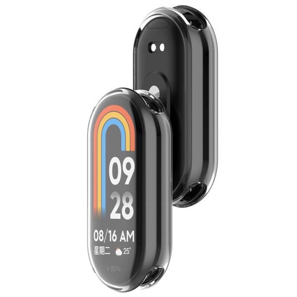 Etui z osłoną ekranu Bizon Case Watch Felipe do Xiaomi Smart Band 10, przeźroczyste
