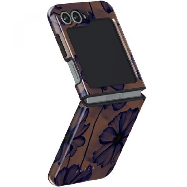 Etui Burga Velvet Night Tough do Galaxy Z Flip6, brązowo-granatowe