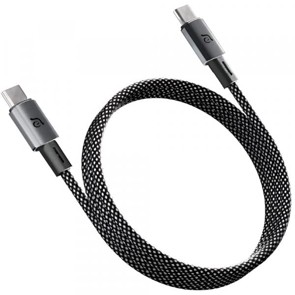 Kabel magnetyczny Adam Elements CASA MS100 USB-C do USB-C, 60W, 1m, czarno-biały