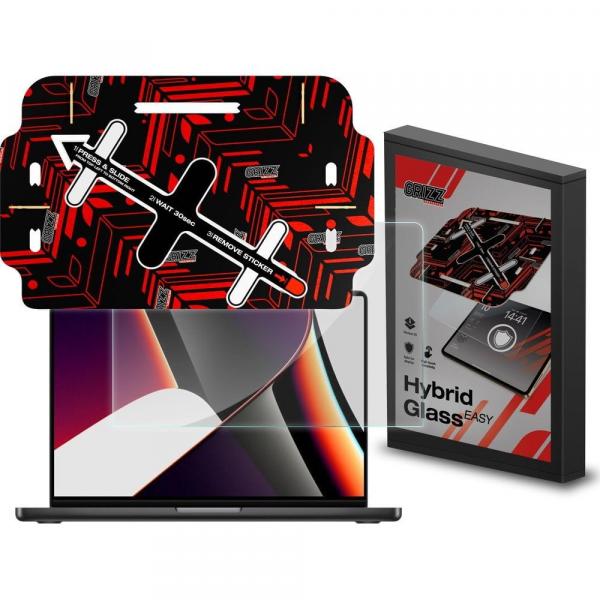 Szkło hybrydowe na ekran Grizz HybridGlass Easy do MacBook Pro 16\