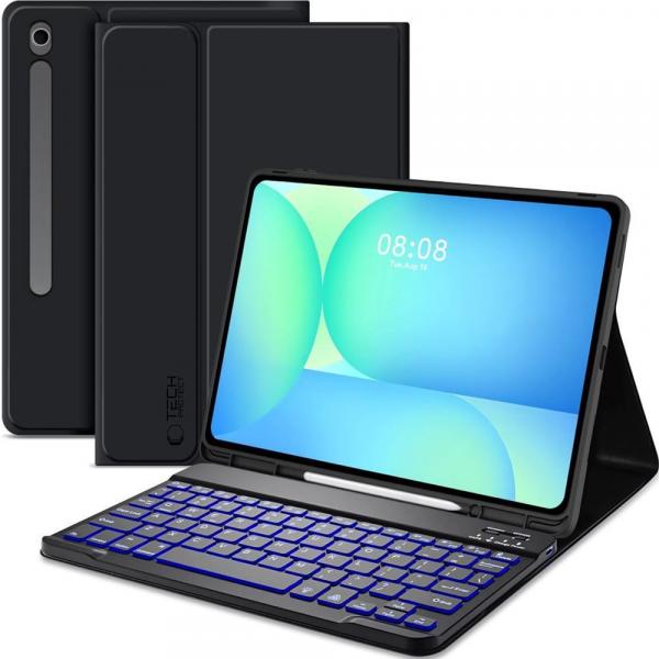 Etui z klawiaturą Tech-Protect SC Pen + Keyboard do Galaxy Tab S10 FE Plus, czarne