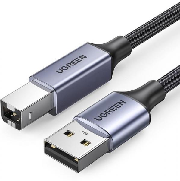 Kabel Ugreen USB - USB Typ B do drukarki, 480 Mbps, 5 m, czarny