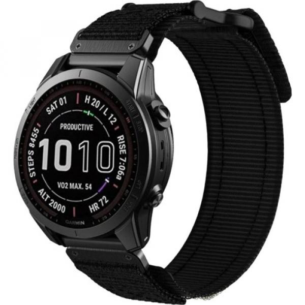 Pasek Tech-Protect Scout Pro, QuickFit 22mm do Garmin Fenix 8 (47 mm) / E / 7 Pro / 7 / 6 Pro / 6, czarny