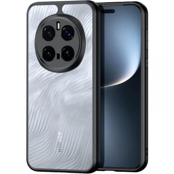Etui Dux Ducis AIMO do Honor Magic7 Pro, przezroczyste z czarną ramką