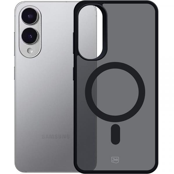 Etui 3mk Smoke MagCase do Galaxy S25 Edge, przydymione z czarną ramką