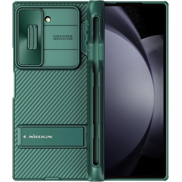 Etui z ochroną aparatu Nillkin CamShield Fold Pen do Galaxy Z Fold6, ciemnozielone