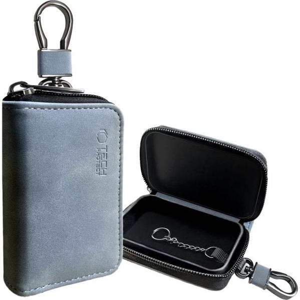 Etui Klatka Faradaya Tech-Protect KLR300 Pouch Keyless RFID Signal Blocker Case, szare
