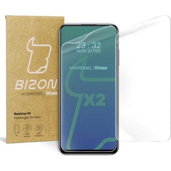 Folia hydrożelowa na ekran Bizon Glass Hydrogel dla Realme 10 4G, 2 sztuki