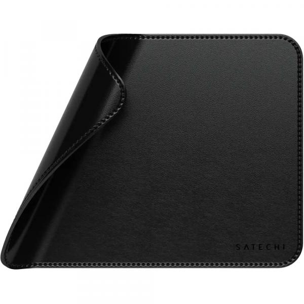 Podkładka pod mysz, na biurko ze skóry wegańskiej, Satechi Premium Mouse Pad, czarna