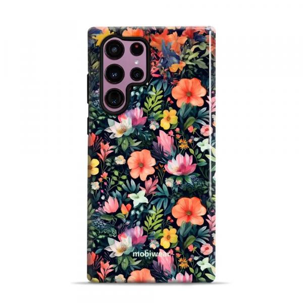 Etui ochronne do Galaxy S22 Ultra, Mobiwear Elite Pro, kolorowo-kwieciste