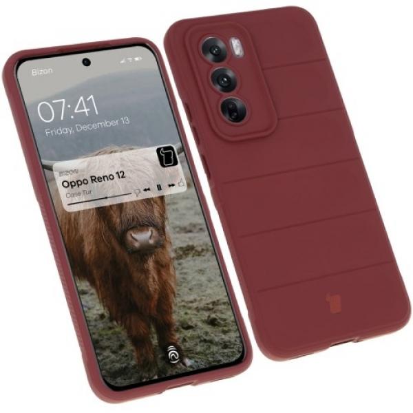 Pancerne etui Bizon Case Tur do Oppo Reno 12, ciemnofioletowe