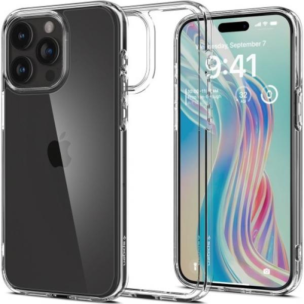 Etui Spigen Crystal Hybrid do iPhone 15 Pro Max, przezroczyste