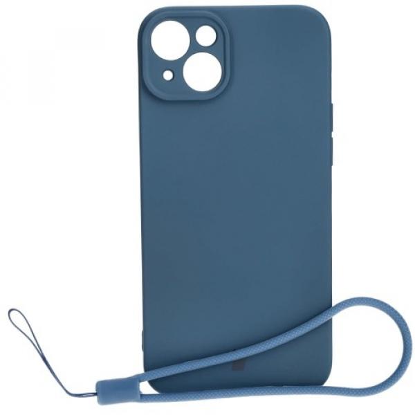 Etui Bizon Case Silicone do iPhone 15 Plus, granatowe