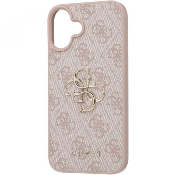 Etui Guess Hardcase 4G Big Metal Logo do iPhone 16 Plus, różowe