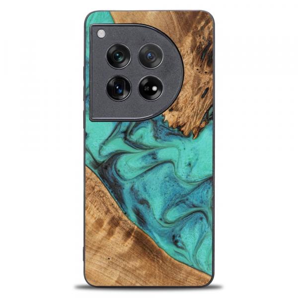 Drewniane etui do OnePlus 12, Bewood Unique Turquoise