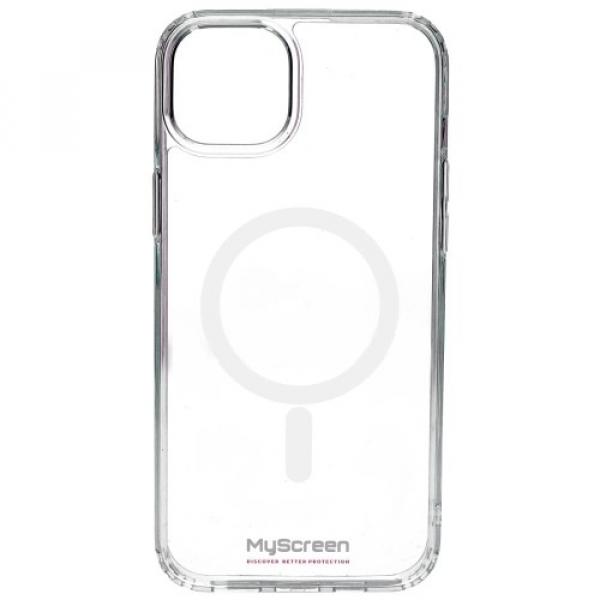 Etui MyScreen REVO Clear Case MagSafe do iPhone 15 Plus, przezroczyste