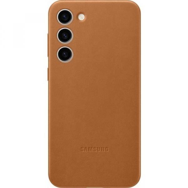 Etui Samsung Leather Cover do Galaxy S23 Plus, brązowy