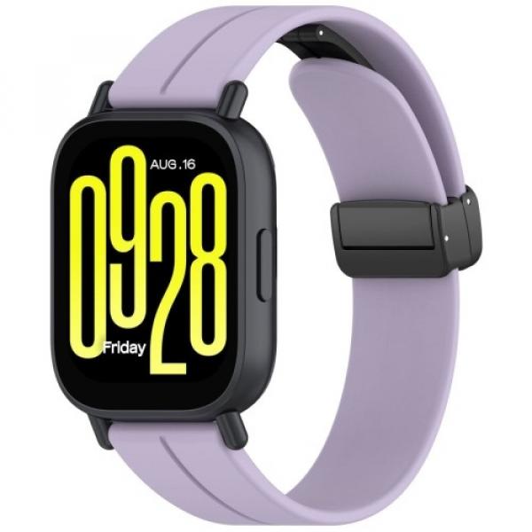 Silikonowy pasek Bizon Strap Watch Silicone L 22 mm do smartwatcha, lawendowy