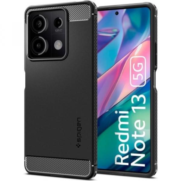 Etui Spigen Rugged Armor do Xiaomi Redmi Note 13 5G, czarne