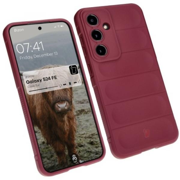 Pancerne etui Bizon Case Tur do Galaxy S24 FE, ciemnofioletowe