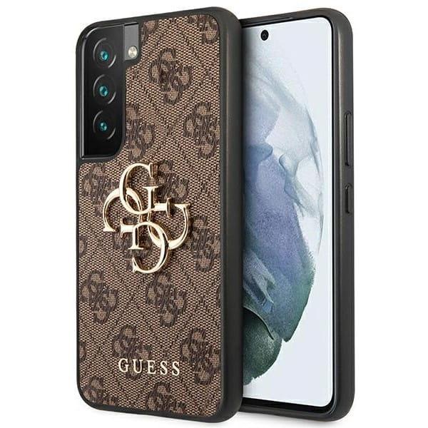 OUTLET: Etui Guess 4G Big Metal Logo Galaxy S22, brązowe