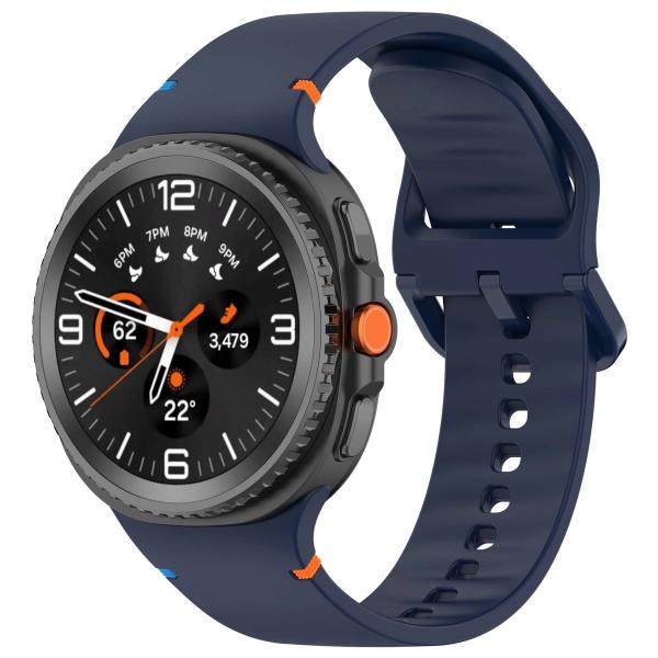 Silikonowy pasek Bizon Strap Watch Silicone G do Galaxy Watch 8 / 8 Classic, granatowy