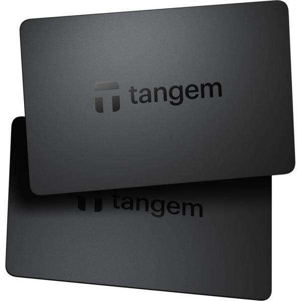 Portfel sprzętowy do kryptowalut Tangem Wallet, zestaw kart NFC, 2 sztuki, czarny