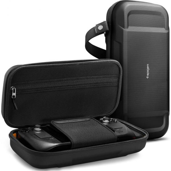 OUTLET: Etui Spigen Rugged Armor Pro do Steam Deck / Steam Deck OLED, czarne
