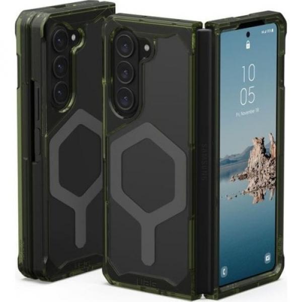 Etui pancerne magnetyczne Urban Armor Gear UAG Plyo Pro do Galaxy Z Fold5, przezroczysto-zielone