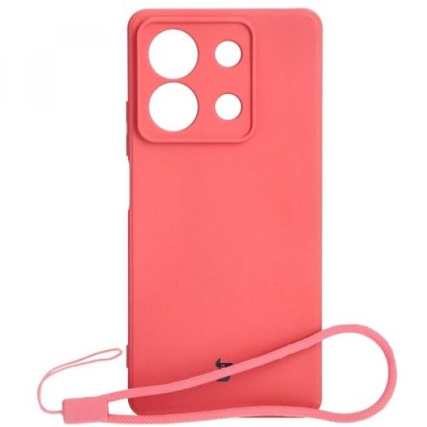 Etui Bizon Case Silicone Sq do Xiaomi Redmi Note 13 5G, brudny róż