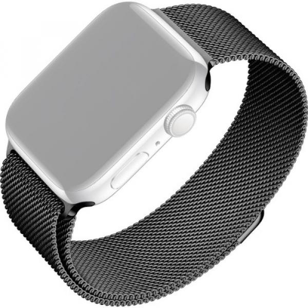 Mediolański pasek Fixed Mesh Strap do Apple Watch 42/41/40/38 mm, czarny