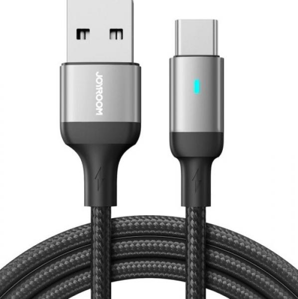 Kabel do ładowania / transmisji danych Joyroom A10 Series USB-A do USB-C, 3A, 1.2m, czarny