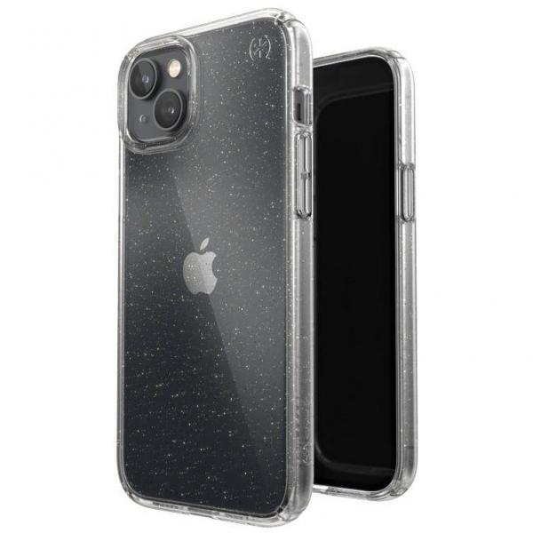OUTLET: Etui Speck Presidio Perfect-Clear + Glitter do iPhone 14 Plus, przezroczyste z brokatem