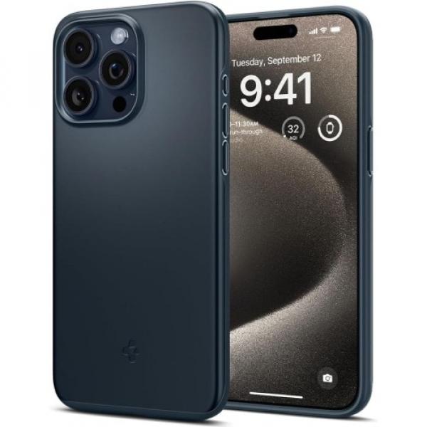 Etui Spigen Thin Fit do iPhone 15 Pro Max, granatowe