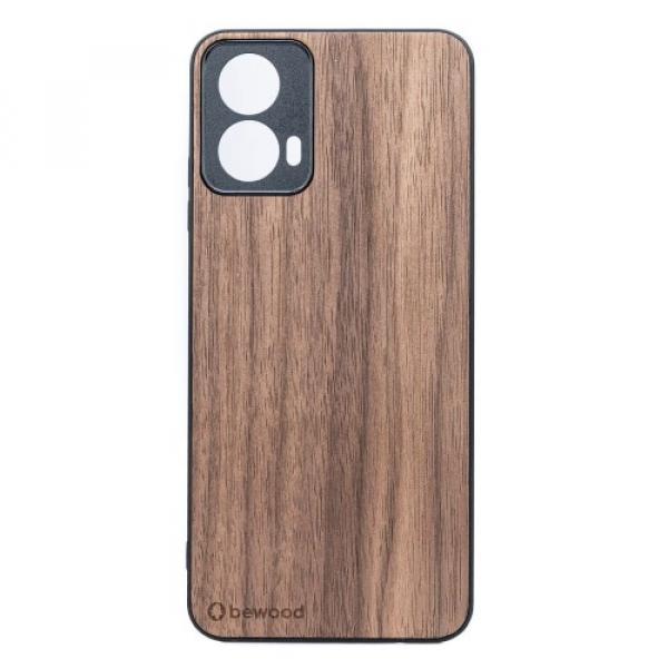 Drewniane etui Bewood Orzech Amerykański do Motorola Moto G34 5G