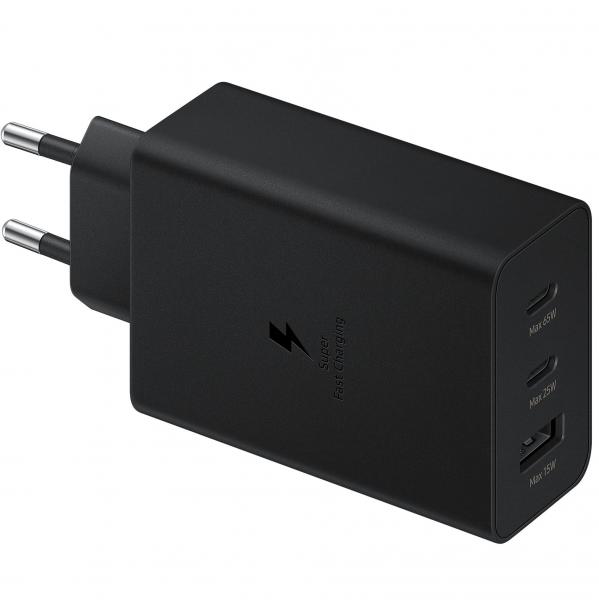 Ładowarka sieciowa Samsung Trio EP-T6530 65W PD 1x USB-A, 2x USB-C, czarna