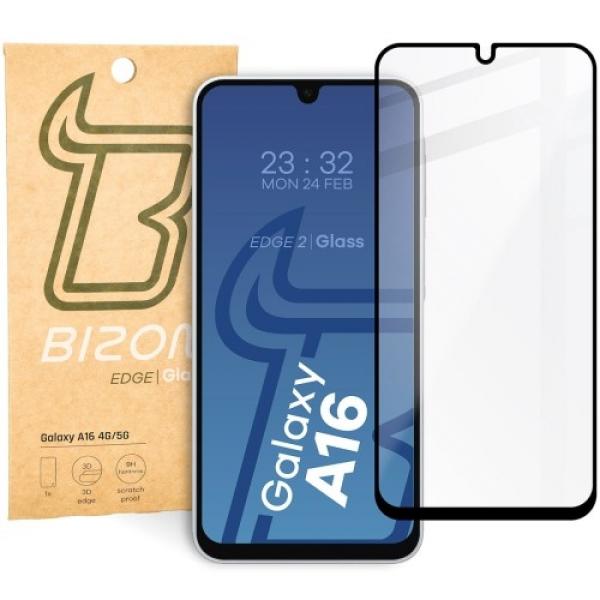 Szkło hartowane Bizon Glass Edge 2 do Galaxy A16 4G/5G, czarna ramka