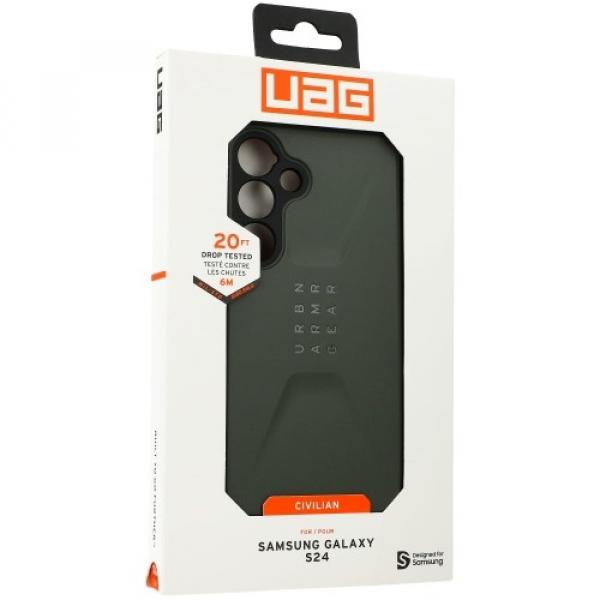 Etui pancerne Urban Armor Gear Civilian do Galaxy S24, oliwkowe