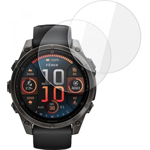 Szkło hartowane Tech-Protect Glass Fit+ do Garmin Fenix 8 47 mm, 2 sztuki